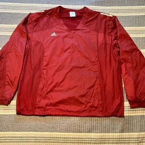Adidas Wind Breaker V Neck Top - XXL - Maroon